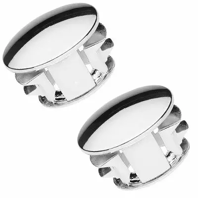 Point Bouchons De Guidon Chromé Pour Vélo - La Paire 3 Point Bouchons De Guidon Chromé Pour Vélo - La Paire