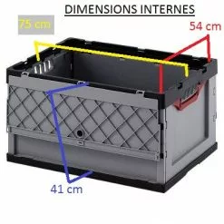 Carry Freedom Caisse En Plastique Pliable Pour Remorque Y-Frame -Abus Soldes caisse en plastique pliable pour remorque y frame full 4