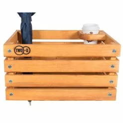 Caisse Vélo En Bois Sur Porte Bagages Avant Two-O