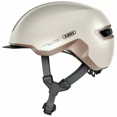 Casque Abus HUD-Y Ace Champagne Gold Avec Feu Pour Vélo En Ville 3 Casque Abus HUD-Y Ace Champagne Gold Avec Feu Pour Vélo En Ville