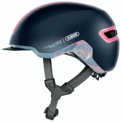 Casque Abus HUD-Y Ace Midnight Blue Avec Feu Pour Vélo En Ville