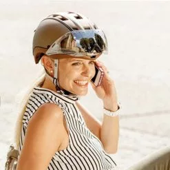 Casque Cycliste Urbain Et VAE Roadster Marron Casco -Abus Soldes casque cycliste urbain et vae roadster marron casco full 3