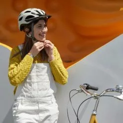 Casque De Vélo Crème Avec Feu Arrière Amovible City Go Polisport -Abus Soldes casque de velo creme avec feu arriere amovible city go polisport full 6