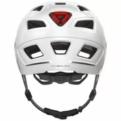 Casque De Vélo De Ville Blanc Hyban 2.0 Abus -Abus Soldes casque de velo de ville blanc hyban 2 0 abus full 3