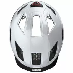 Casque De Vélo De Ville Blanc Hyban 2.0 Abus -Abus Soldes casque de velo de ville blanc hyban 2 0 abus full 4