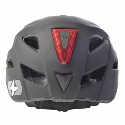 Casque De Vélo Noir à LED Arrière Intégrée Metro-V Oxford -Abus Soldes casque de velo noir a led arriere integree metro v oxford full 4