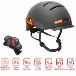 Casque Urbain Connecté Avec éclairages BH51 Neo Livall -Abus Soldes casque urbain connecte avec eclairages bh51 neo livall full 6