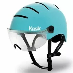 Casque Vélo Kask à Visière Urban Lifestyle Aqua -Abus Soldes casque velo a visiere kask urban lifestyle aqua l full
