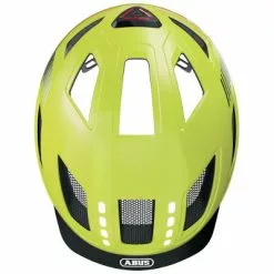 Casque Vélo Avec éclairages Abus Hyban 2.0 LED Signal Yellow -Abus Soldes casque velo avec eclairages abus hyban 2 0 led signal yellow full 4