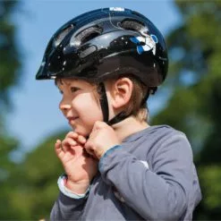 Casque Vélo Bébé Blue Croco Smiley ABUS -Abus Soldes casque velo bebe blue croco smiley abus full 5