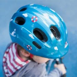 Casque Vélo Bébé Blue Croco Smiley ABUS -Abus Soldes casque velo bebe blue croco smiley abus full 6