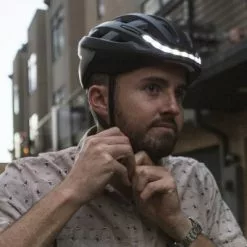 Casque Vélo Clignotant Lumos Kickstart Avec Feu Stop - Noir -Abus Soldes casque velo clignotant lumos kickstart avec feu stop noir full 3