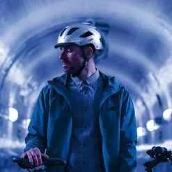 Casque Vélo De Ville Hyban 2.0 Abus -Abus Soldes casque velo de ville jaune fluo hyban 2 0 abus full 5