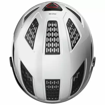 Casque Vélo Hyban 2.0 Ace Blanc Avec Visière Intégrée Abus 6 Casque Vélo Hyban 2.0 Ace Blanc Avec Visière Intégrée Abus – Image 4