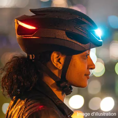 Casque Vélo Lumineux à Clignotants Ultra Lumos Jaune 8 Casque Vélo Lumineux à Clignotants Ultra Lumos Jaune – Image 6