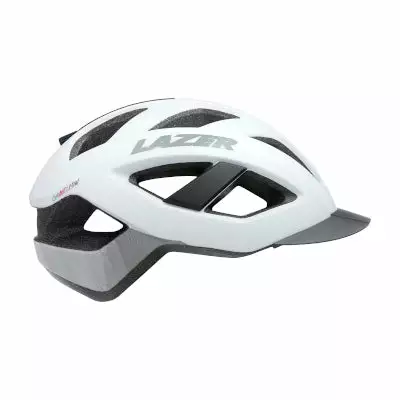 Casque Vélo Polyvalent Avec Petite Visière Cameleon Lazer Blanc 4 Casque Vélo Polyvalent Avec Petite Visière Cameleon Lazer Blanc – Image 2