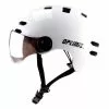 Casque Vélo Urbain à Visière Blanc Optimiz O-380 1 Casque Vélo Urbain à Visière Blanc Optimiz O-380 -Abus Soldes casque velo urbain a visiere blanc optimiz o 380 full