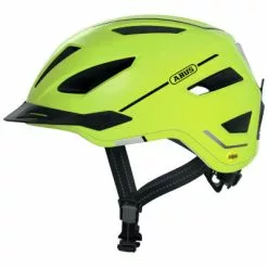 Casque Vélo Ville Jaune Fluo Avec LumiÚre Abus Pedelec 2.0 MIPS