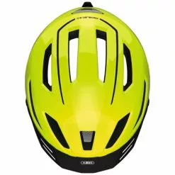 Casque Vélo Ville Jaune Fluo Pedelec 2.0 Abus Avec éclairage -Abus Soldes casque velo ville jaune fluo pedelec 2 0 abus avec eclairage full 4