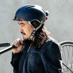 Casque Vélotaf Thousand Chapter MIPS Bleu -Abus Soldes casque velotaf thousand chapter mips bleu full 6