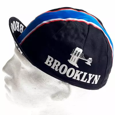 Vintage Cycling Casquette Cyclisme Logo Brooklyn Noir Vintage 5 Vintage Cycling Casquette Cyclisme Logo Brooklyn Noir Vintage – Image 3