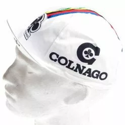 Vintage Cycling Casquette Vélo Vintage Logo Colnago Blanche 8 Vintage Cycling Casquette Vélo Vintage Logo Colnago Blanche -Abus Soldes casquette velo vintage logo colnago blanche full 3
