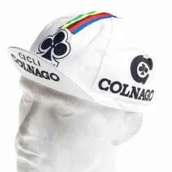 Vintage Cycling Casquette Vélo Vintage Logo Colnago Blanche 9 Vintage Cycling Casquette Vélo Vintage Logo Colnago Blanche -Abus Soldes casquette velo vintage logo colnago blanche full 4