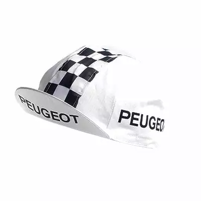 Vintage Cycling Casquette Vintage Multisport Vélo Logo Peugeot Cycles à Damiers 2 Vintage Cycling Casquette Vintage Multisport Vélo Logo Peugeot Cycles à Damiers