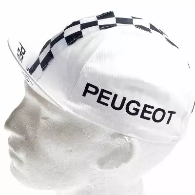 Vintage Cycling Casquette Vintage Multisport Vélo Logo Peugeot Cycles à Damiers 4 Vintage Cycling Casquette Vintage Multisport Vélo Logo Peugeot Cycles à Damiers – Image 3