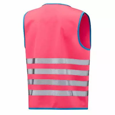 Gilet De Sécurité Enfant à Vélo Haute Visibilité Rose Wowow 5 Gilet De Sécurité Enfant à Vélo Haute Visibilité Rose Wowow – Image 3