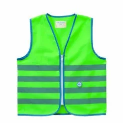 Gilet De Sécurité Enfant à Vélo Haute Visibilité Vert Wowow