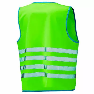 Gilet De Sécurité Enfant à Vélo Haute Visibilité Vert Wowow 5 Gilet De Sécurité Enfant à Vélo Haute Visibilité Vert Wowow – Image 3
