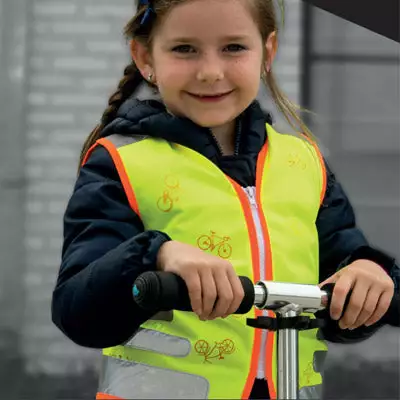 Gilet De Sécurité Enfant à Vélo Jaune Réfléchissant Nutty Wowow 6 Gilet De Sécurité Enfant à Vélo Jaune Réfléchissant Nutty Wowow – Image 4