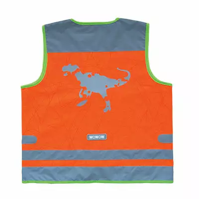 Gilet De Sécurité Enfant à Vélo Orange Réfléchissant Nutty Wowow 4 Gilet De Sécurité Enfant à Vélo Orange Réfléchissant Nutty Wowow – Image 2