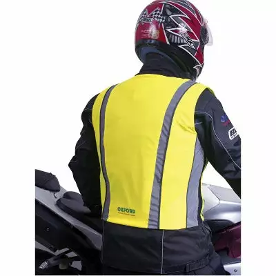 Gilet Jaune De Sécurité Pour Vélo Et Moto - OXFORD 6 Gilet Jaune De Sécurité Pour Vélo Et Moto - OXFORD – Image 4