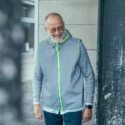 Gilet Réfléchissant Gris Pour Hommes Darknight Go Fluo 4 Gilet Réfléchissant Gris Pour Hommes Darknight Go Fluo – Image 2