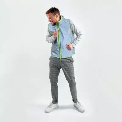 Gilet Réfléchissant Gris Pour Hommes Darknight Go Fluo 7 Gilet Réfléchissant Gris Pour Hommes Darknight Go Fluo – Image 5