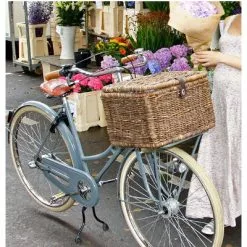 Grand Panier De Vélo En Rotin Denton L Basil -Abus Soldes grand panier de velo en rotin denton l basil full 4