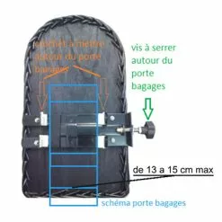 Panier Arrière En Osier Pour Chien Sur Porte Bagage Vélo -Trixie -Abus Soldes panier arriere en osier pour chien sur porte bagage velo trixie full 5