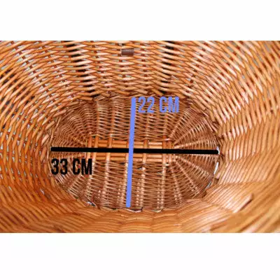 Panier Avant En Osier Pour Chien Sur Guidon - Trixie 5 Panier Avant En Osier Pour Chien Sur Guidon - Trixie – Image 3