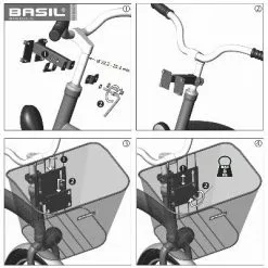 Panier Avant Fixe Pour Vélo 22 L Bremen Basil -Abus Soldes panier avant fixe pour velo 22 l bremen basil full 6