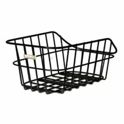 Panier Vélo ArriÚre Aluminium Fixe Cento Noir Mat Basil