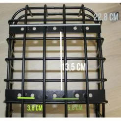 Panier Vélo Arrière Aluminium Fixe Cento Noir Mat Basil -Abus Soldes panier velo arriere aluminium fixe cento noir mat basil full 6