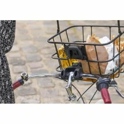 Panier Avant Pour Vélo Avec Socle En Bois Z Front Zefal -Abus Soldes panier velo avant bois zefal 4