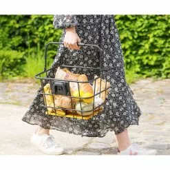 Panier Avant Pour Vélo Avec Socle En Bois Z Front Zefal -Abus Soldes panier velo avant bois zefal 5