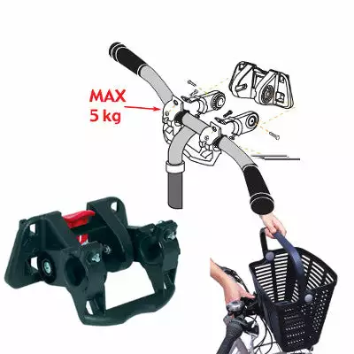 Bellelli Panier Vélo Avant Noir Inoxydable Sur Guidon 8 Bellelli Panier Vélo Avant Noir Inoxydable Sur Guidon – Image 6