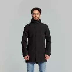 Parka De Pluie Vélo étanche Noir Pour Hommes Mosse Basil