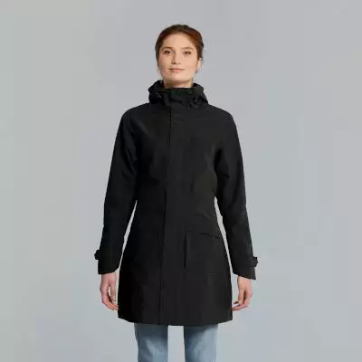 Parka Pluie Chaud Et élégant Noir Pour Femmes Mosse Basil 3 Parka Pluie Chaud Et élégant Noir Pour Femmes Mosse Basil