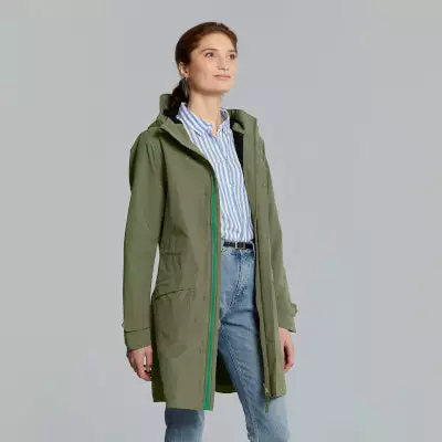 Parka Pluie Chaud Et élégant Vert Olive Pour Femmes Mosse Basil 4 Parka Pluie Chaud Et élégant Vert Olive Pour Femmes Mosse Basil – Image 2