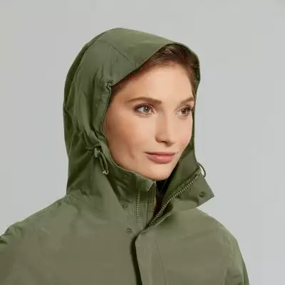 Parka Pluie Chaud Et élégant Vert Olive Pour Femmes Mosse Basil 6 Parka Pluie Chaud Et élégant Vert Olive Pour Femmes Mosse Basil – Image 4